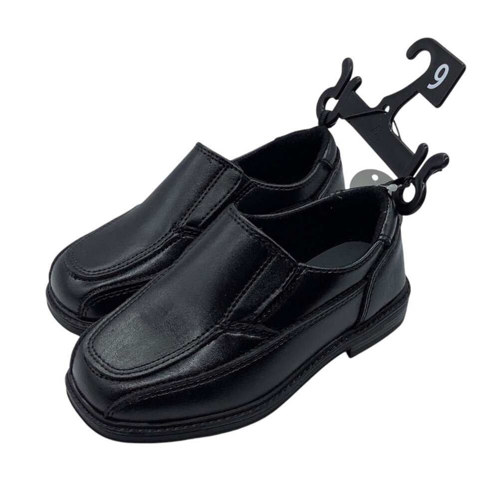 Wonder Nation Black Dress‎ Loafers Shoes Size 9 Slip-On NEW NWT - Picture 2 of 5